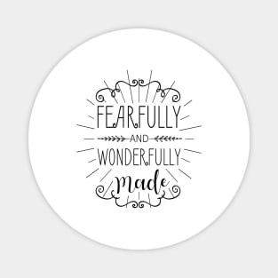 'Fearfully and Wonderfully Made' Family Love Shirt Magnet